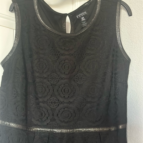 🖤 Enfocus Studio Black Lace Fit & Flare Dress – Size 18W -EUC - Picture 4 of 4